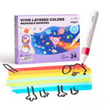 Vivid Layered Colours: Washable Markers 24 Colours