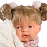 Llorens - Baby Girl Doll with Crying Mechanism, Clothing, Pink Jacket & Accessories: Joelle 38cm