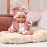 Llorens - Anatomically Correct Baby Girl Doll w Outfit & Cushion: Nica 40cm