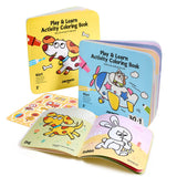 Play & Learn Colouring Book Set: Vehicles & Animals