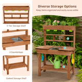 Potting Bench Mud Kitchen with Removable Sink