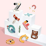 Alphabet Magnets: Upper & Lower Case Animal Letters 52pc