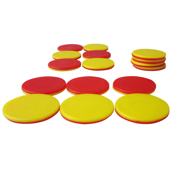 Two Colour Counters 25mm 100pc – PlayingandLearning.co.za