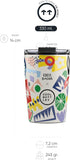 Reusable Thermal Tumbler: Eddie Baehr - Electric Garden 330ml