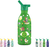 Cool Bottles Kids Reusable Thermal Bottle: Rolling Skaters 500ml