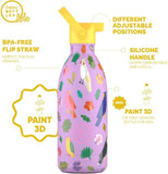 Cool Bottles Kids Reusable Thermal Bottle: Fly Free 500ml