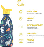 Cool Bottles Kids Reusable Thermal Bottle: Galactic Ride 500ml