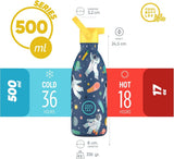 Cool Bottles Kids Reusable Thermal Bottle: Galactic Ride 500ml