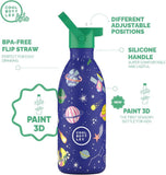 Cool Bottles Kids Reusable Thermal Bottle: Stellar Journey 500ml