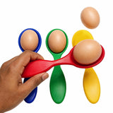 Plastic Egg & Spoon Set 4pc