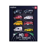 Alloy Racing Cars: City Vehicles 10pc