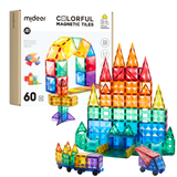 Colourful Magnetic Tiles 60pc