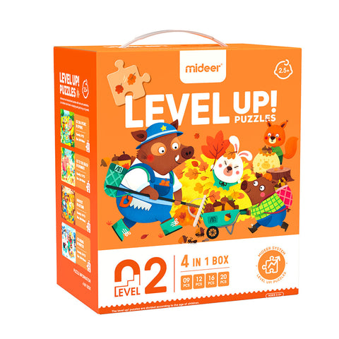 4-in-1 Level Up Puzzles: Level 2 Forest Seasons