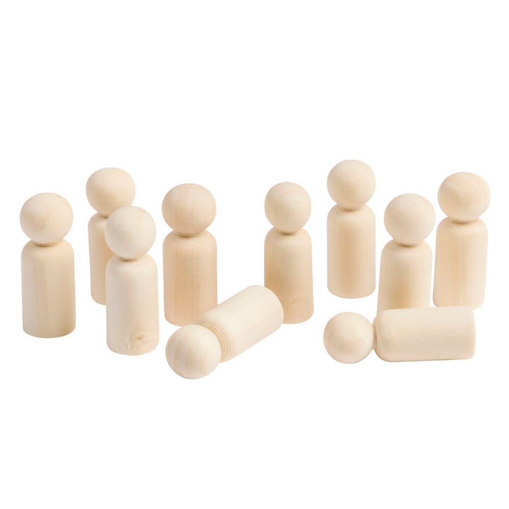 Wooden People Small 10pc