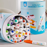 Ultra Silky Washable Crayons: 24 Colours
