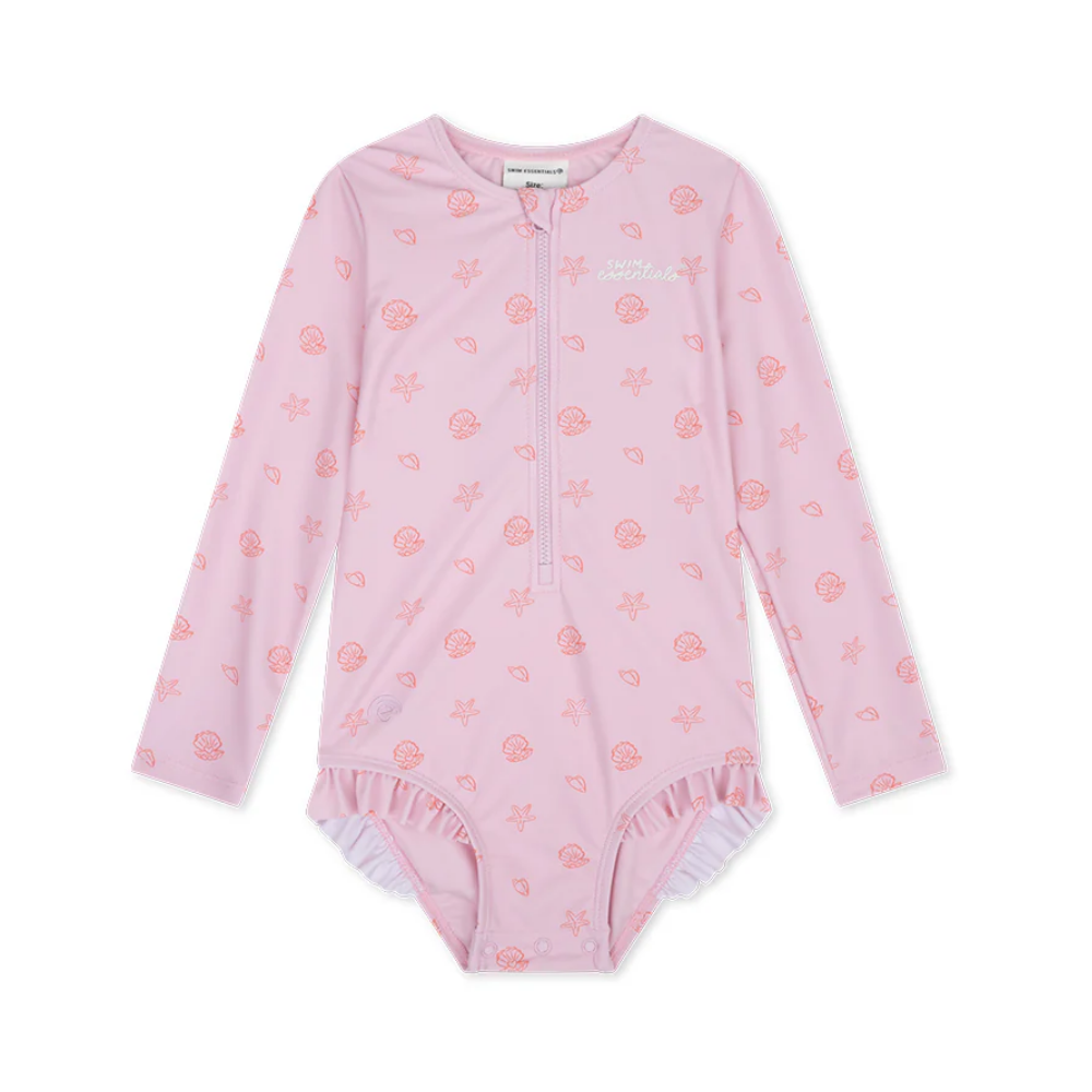 UV Swimsuit With Long Sleeves: Shell Tastic