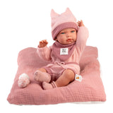 Llorens - Anatomically Correct Baby Girl Doll w Outfit & Cushion: Nica 40cm