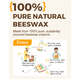 Beeswax Crayons Key Shape 12 Colours