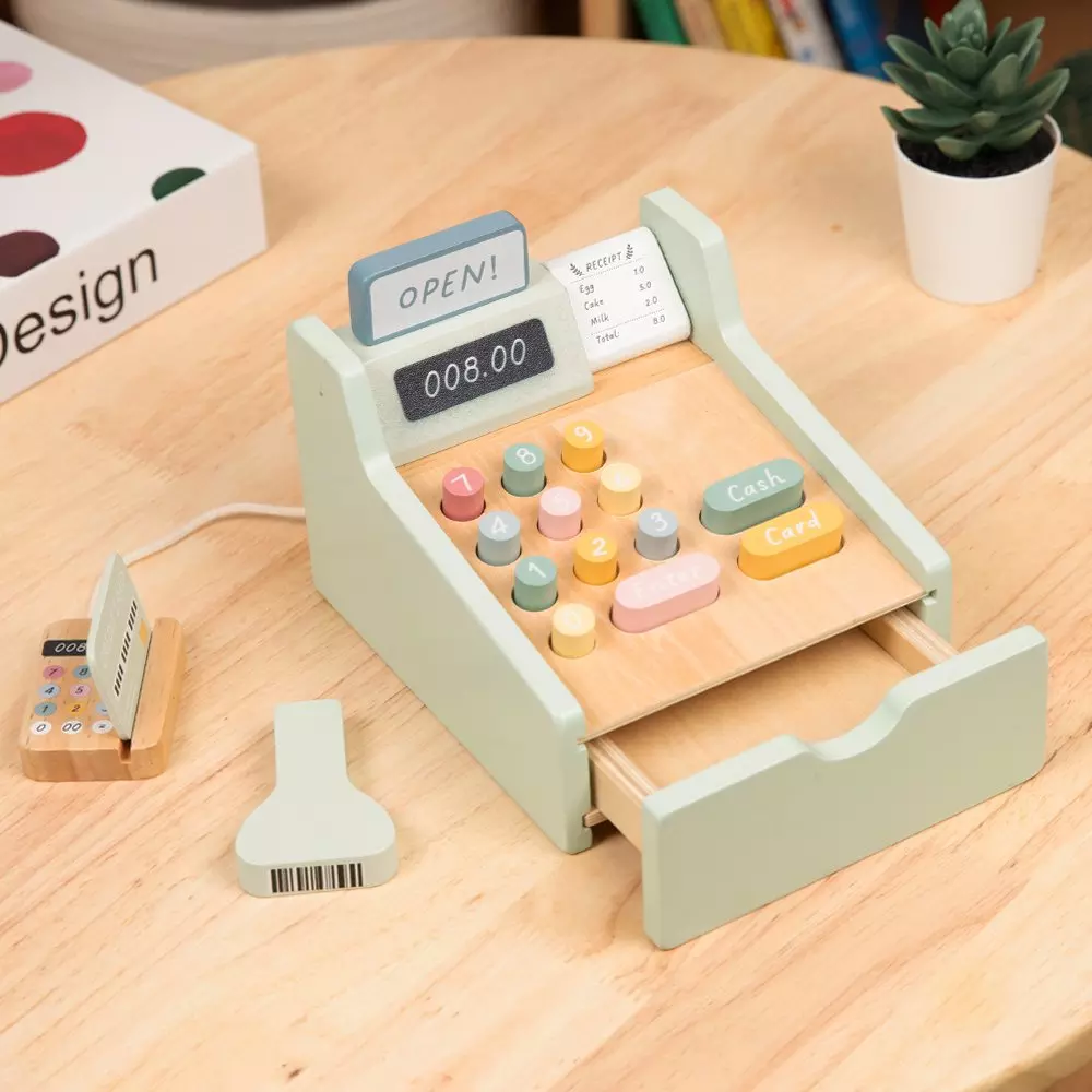 Wooden Cash Register