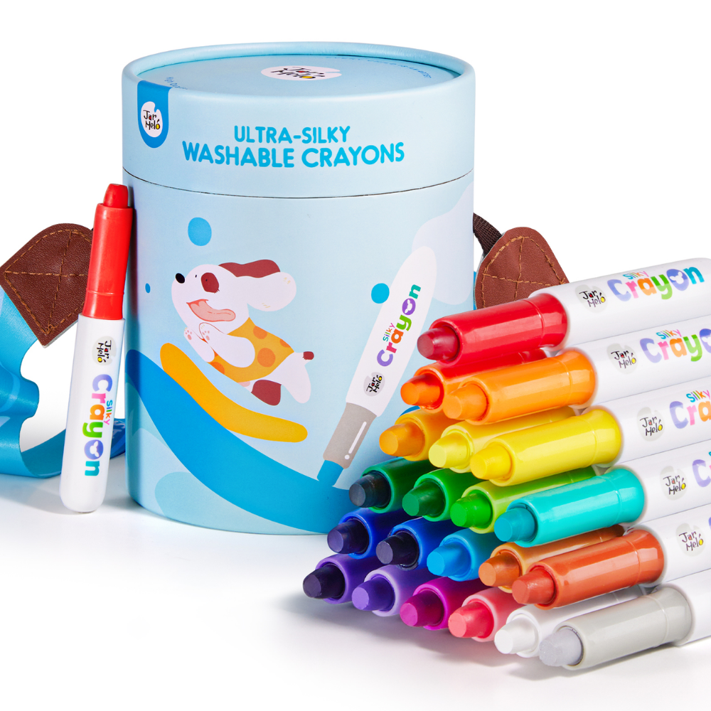 Ultra Silky Washable Crayons: 24 Colours