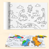 Sticky Colouring Poster: Dinosaur Adventures 40cm x 3m