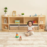 Wooden Shelf and Toy Storage: Plywood 114 x 60cm