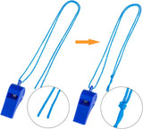 Plastic Whistles with Cord 3pc
