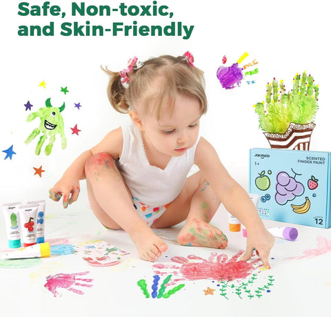Scented Finger Paint: 12 Colours 60ml