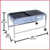 Premium Sand and Water Sensory Tray Table with Stand 58cm