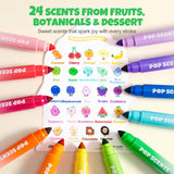 Pop Scents Markers: 24 Colours
