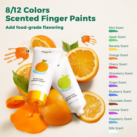 Scented Finger Paint: 12 Colours 60ml
