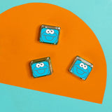Glo Pals: Water Activated Light-Up Sensory Toys - Sesame Street Cookie Monster (Blue) 4pc