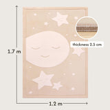 Hakuna Matte Cloud Soft Children’s Carpet: Moon & Stars 1.7m x 1.2m