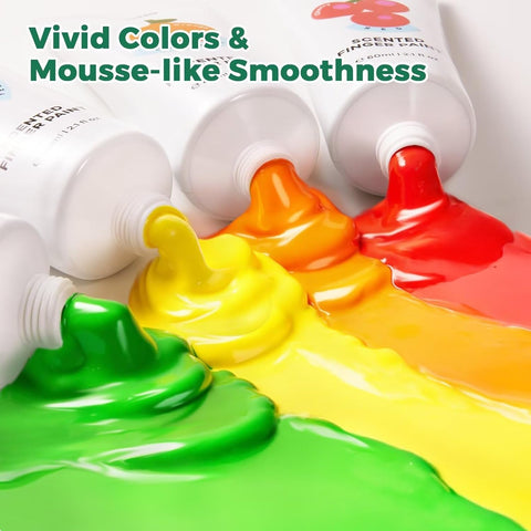 Scented Finger Paint: 12 Colours 60ml