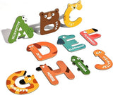Alphabet Magnets: Upper & Lower Case Animal Letters 52pc