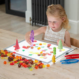 Transparent Leaves Counters 120pc