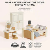 Wooden Dolls House Bedroom 19pc