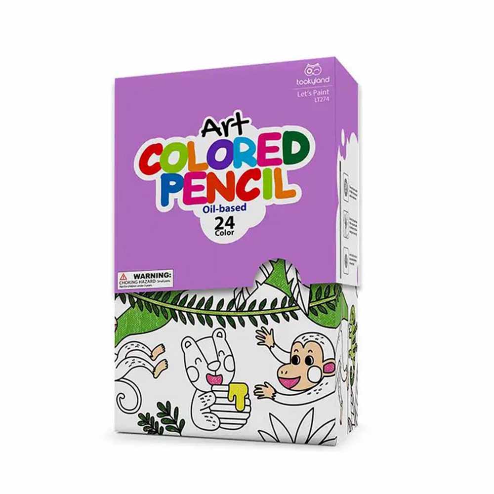 Oil-Based Art Coloured Pencils: 24 Colours
