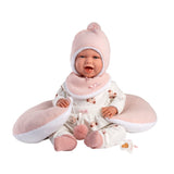 Llorens - Baby Girl Doll with Clothing & Pink Cushion: Mimi 42cm