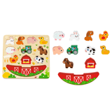 2-in-1 Balance Puzzle: Farm 12pc