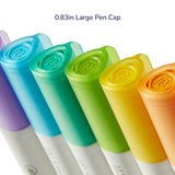 Translucent Dual Tip Markers: 6 Colours