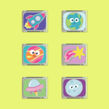 Glo Pals: Water Activated Light-Up Cubes - Space 6pc