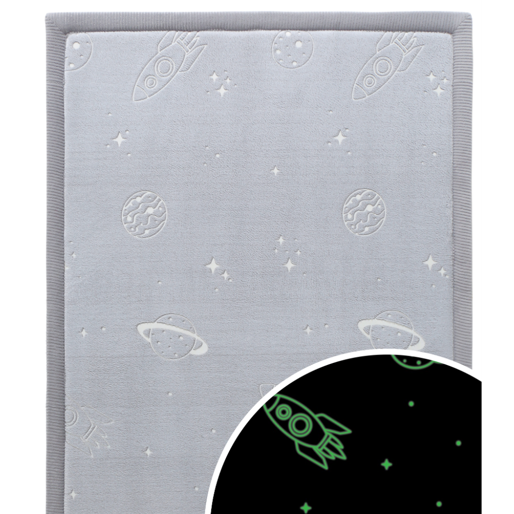 Hakuna Matte Cloud Soft Children’s Carpet: Glow in the Dark Planets 1.7 x 1.20m