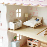 Wooden Dolls House Child's Bedroom 24pc