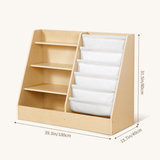 Montessori Bookshelf And Toy Organizer