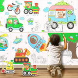 Sticky Colouring Poster: Transport