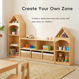 Wooden Shelf and Toy Storage: Plywood 114 x 60cm
