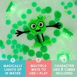 Glo Pals: Water Activated Light-Up Sensory Toys - Pippa (Green) 3pc