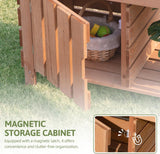 Wooden Outdoor Mud Kitchen with Accessories 8pc