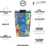 Reusable Thermal Tumbler: Eddie Baehr - Sunshine Fiesta 330ml